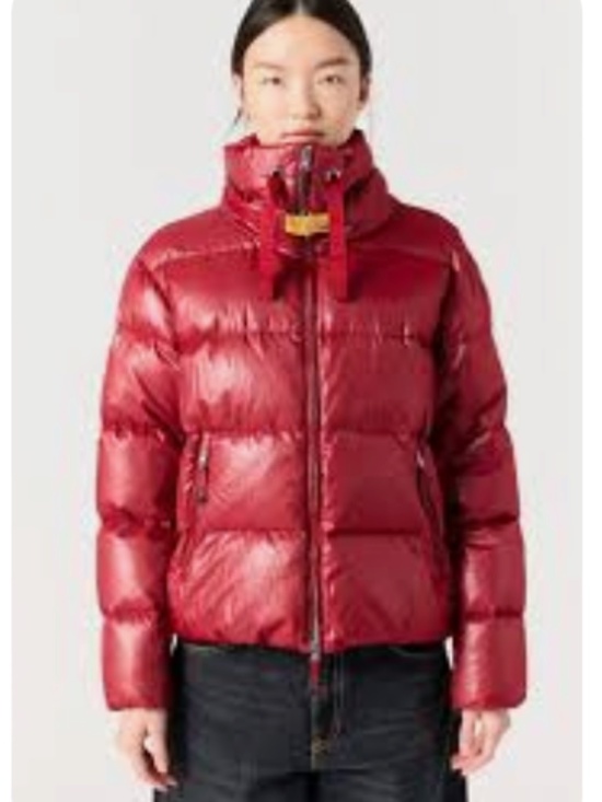 Parajumpers Jackets & Blazers - Parajumpers XS high neck quilted jacket glossy red polyamide down filled nwt